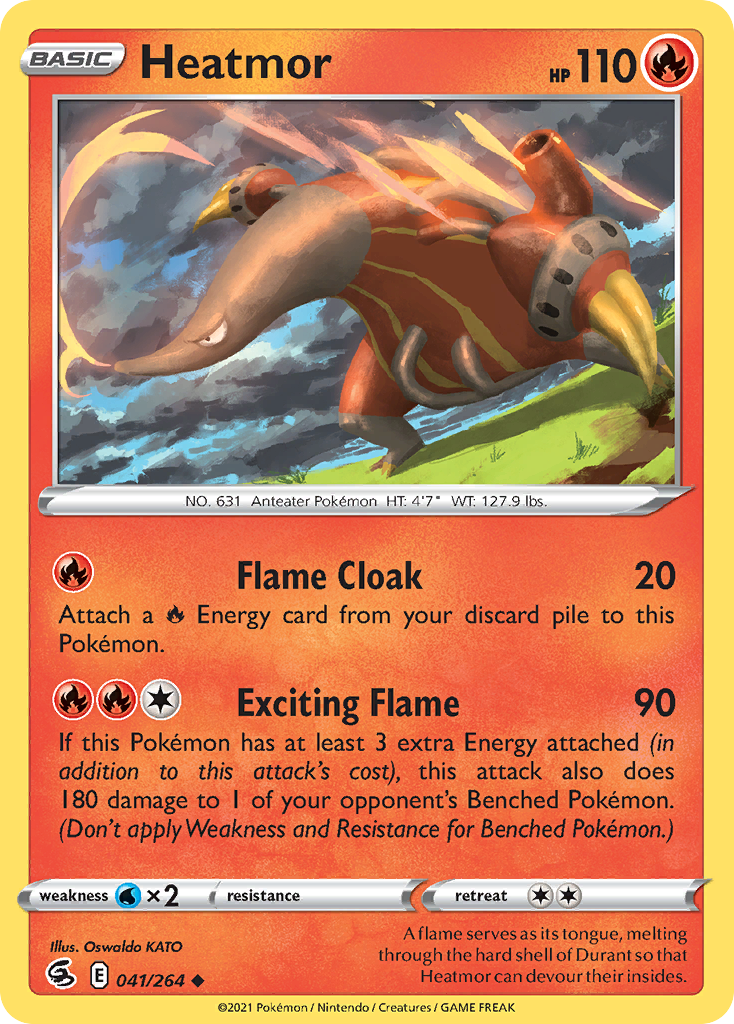 Heatmor 41/264 Fusion Strike English Pokémon card
