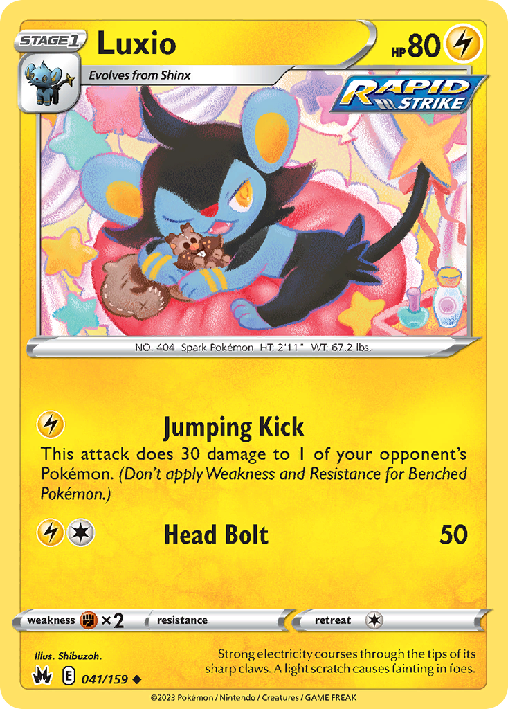 Luxio 41/159 Crown Zenith English card