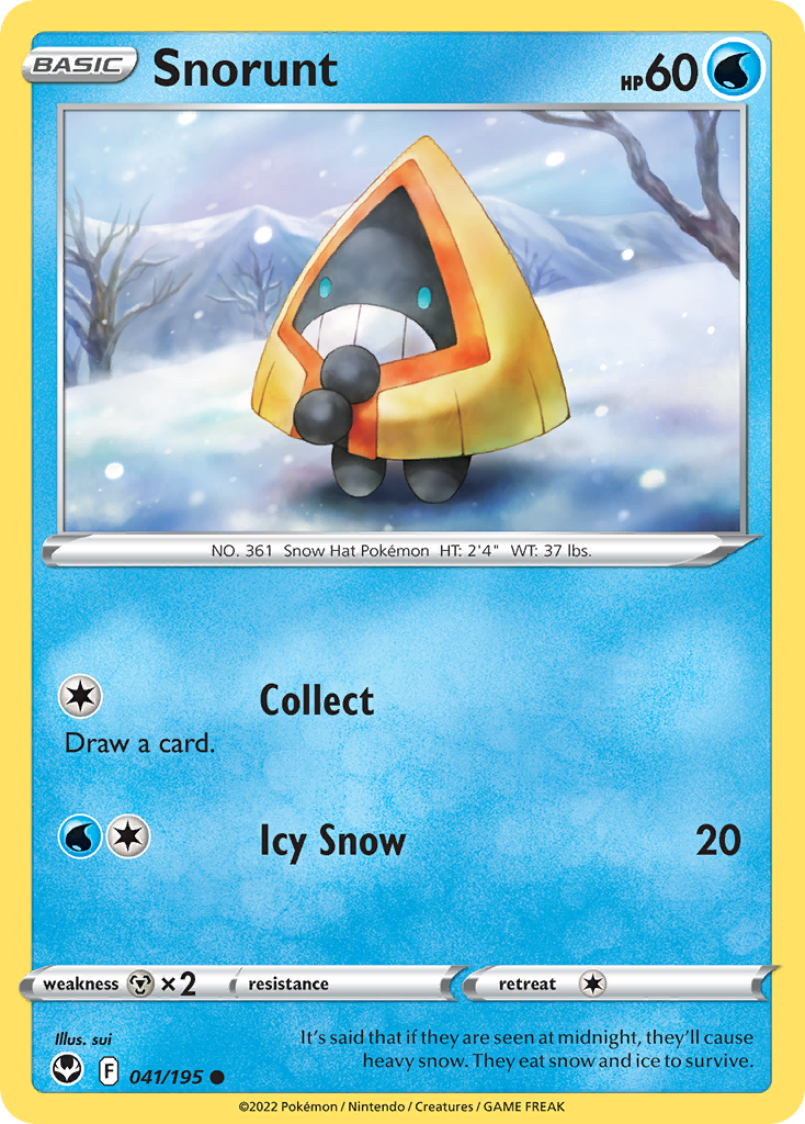 Snorunt 41/195 Silver Tempest English card
