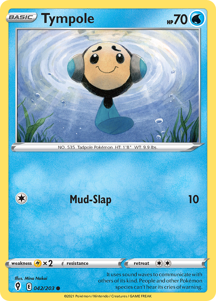 Tympole 42/203 Evolving Skies English Pokemon card