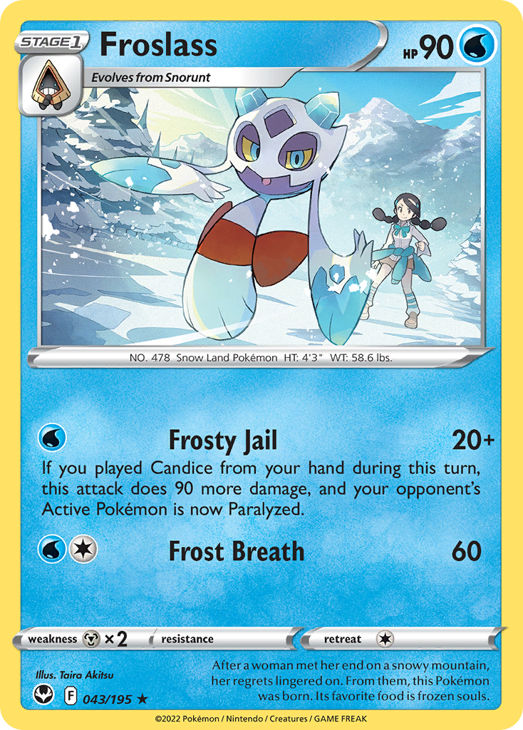 Froslass 43/195 Silver Tempest English card