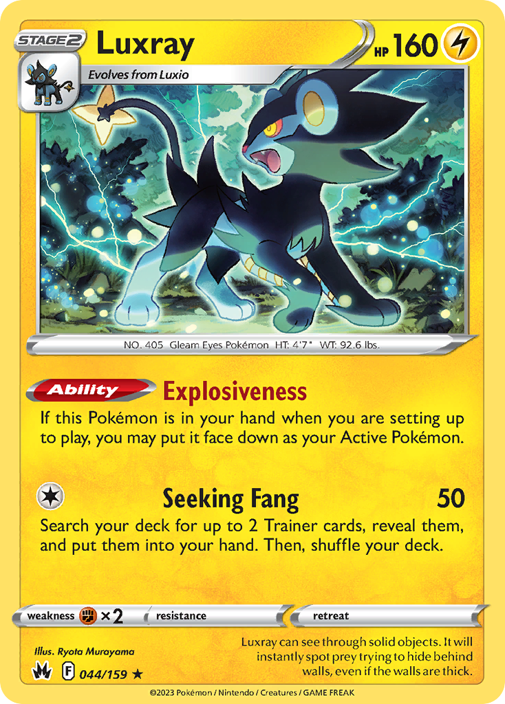 Luxray 44/159 Crown Zenith English card