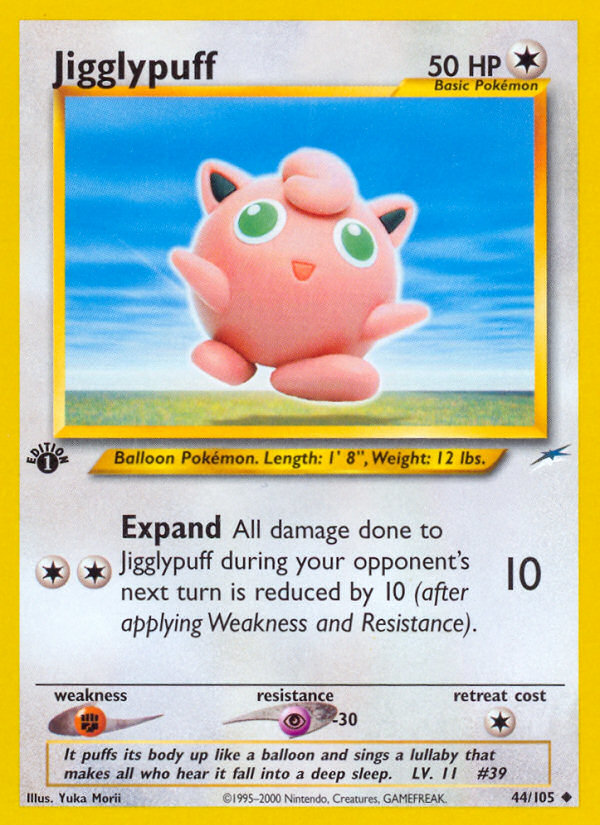 Jigglypuff 44/105 Neo Destiny English Pokemon card
