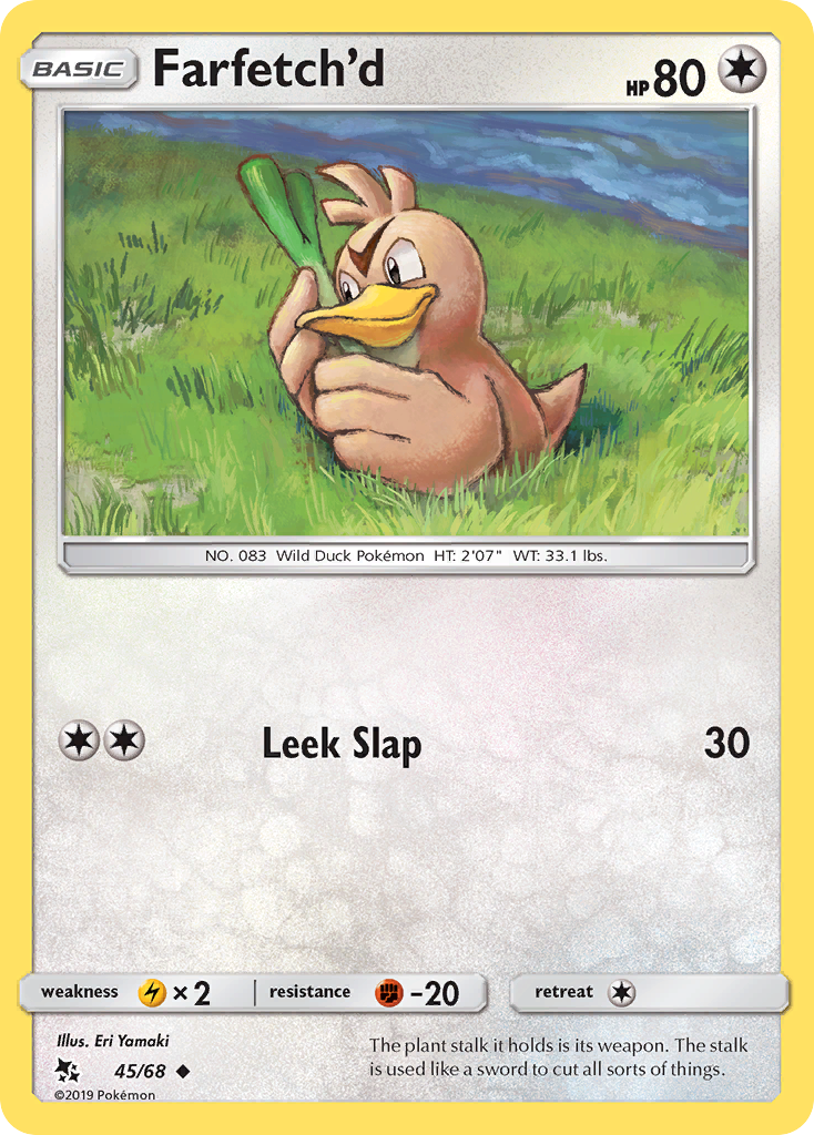 Farfetch'd 45/68 Hidden Fates English Pokémon card