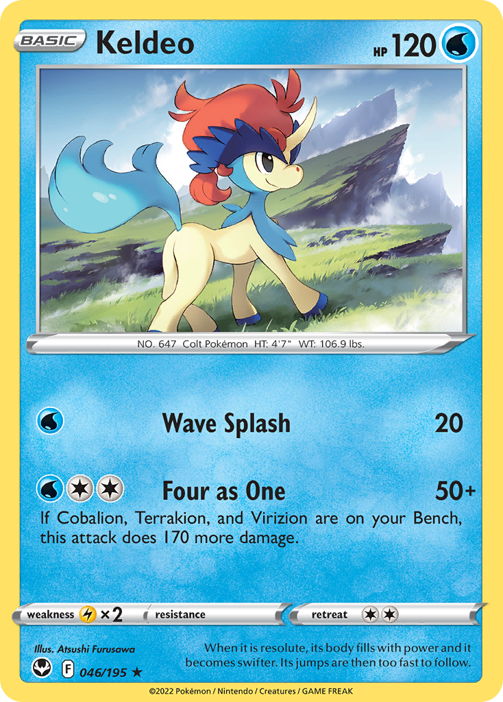 Keldeo 46/195 Silver Tempest English card