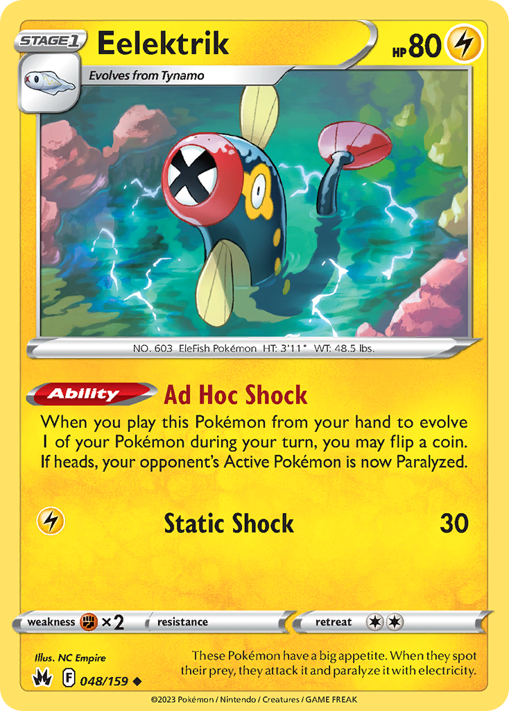 Eelektrik 48/159 Crown Zenith English card