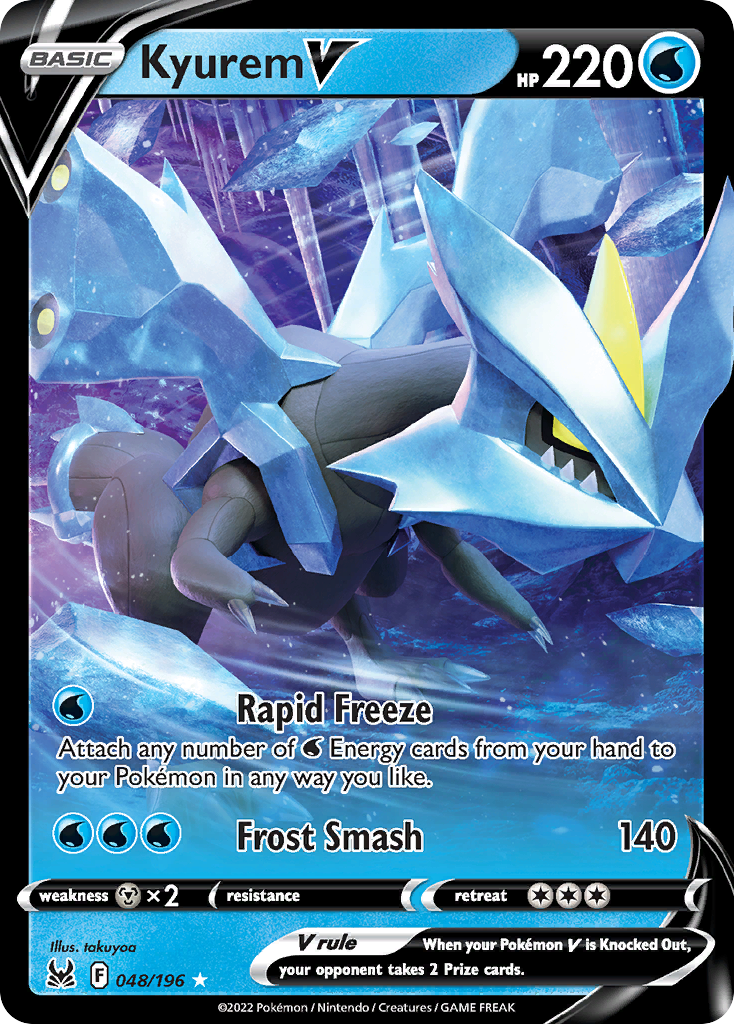 Kyurem V 48/196 Lost Origin English Pokémon card