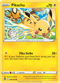 Pikachu 49/195 Silver Tempest English card