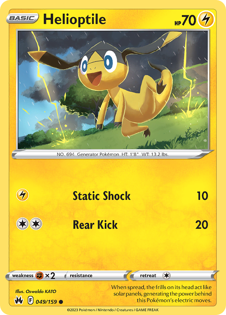 Helioptile 49/159 Crown Zenith English card
