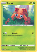 Paras 4/196 Lost Origin English Pokémon card