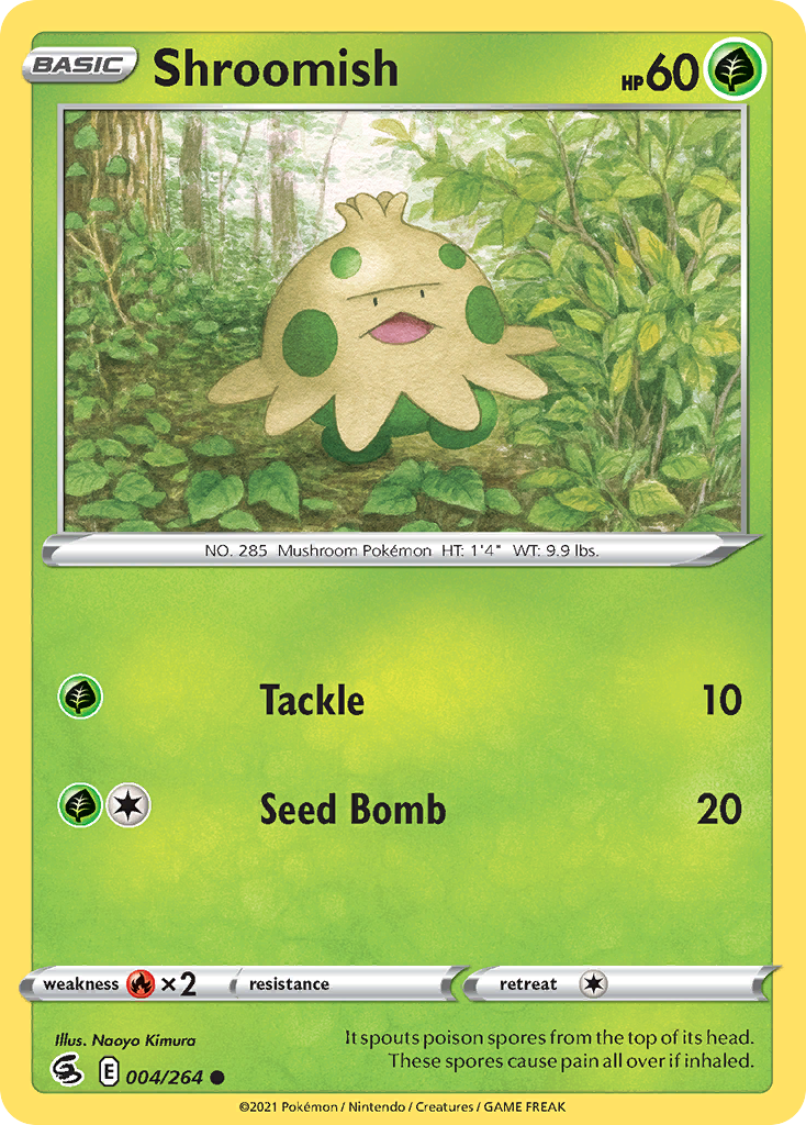 Shroomish 4/264 Fusion Strike English Pokémon card