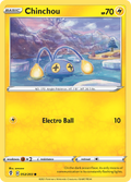 Chinchou 52/203 Evolving Skies English Pokemon card