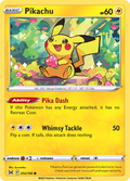 Pikachu 52/196 Lost Origin English Pokémon card