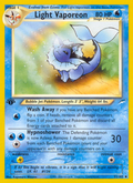 Light Vaporeon 52/105 Neo Destiny English Pokemon card