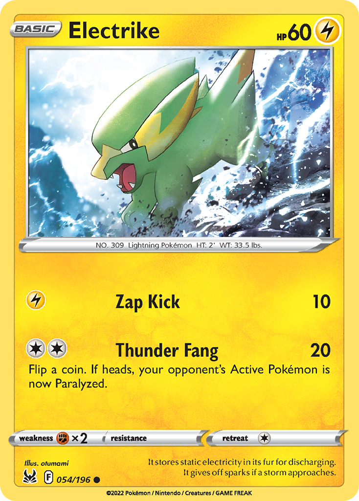 Electrike 54/196 Lost Origin English card