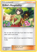 Erika's Hospitality 56/68 Hidden Fates English Pokémon card