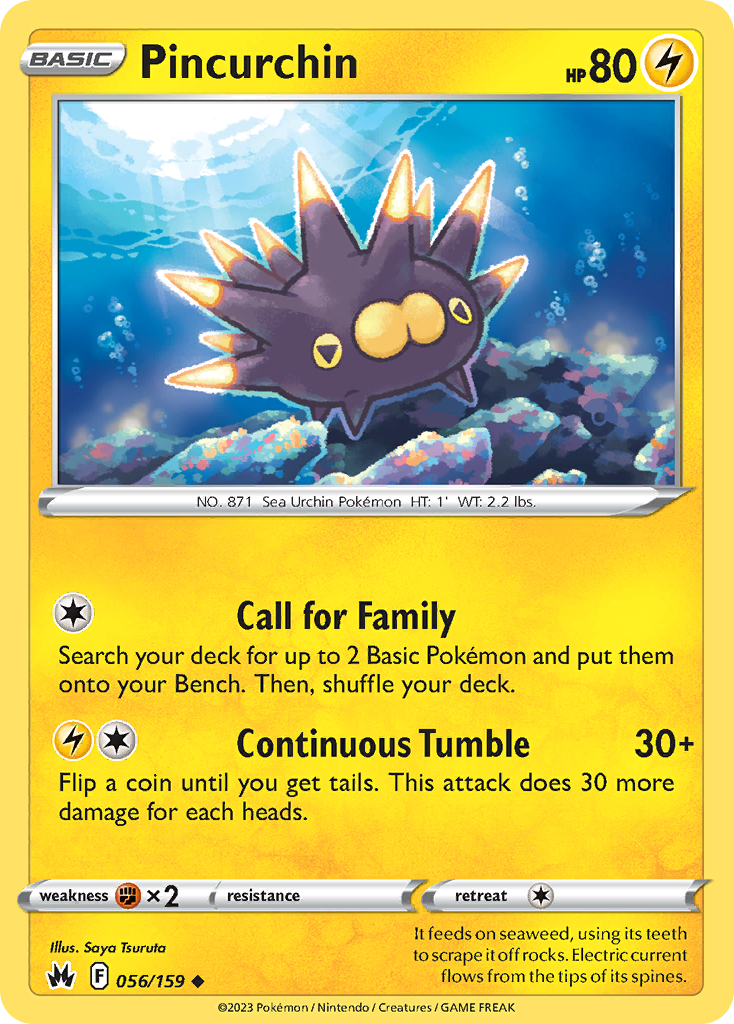 Pincurchin 56/159 Crown Zenith English card