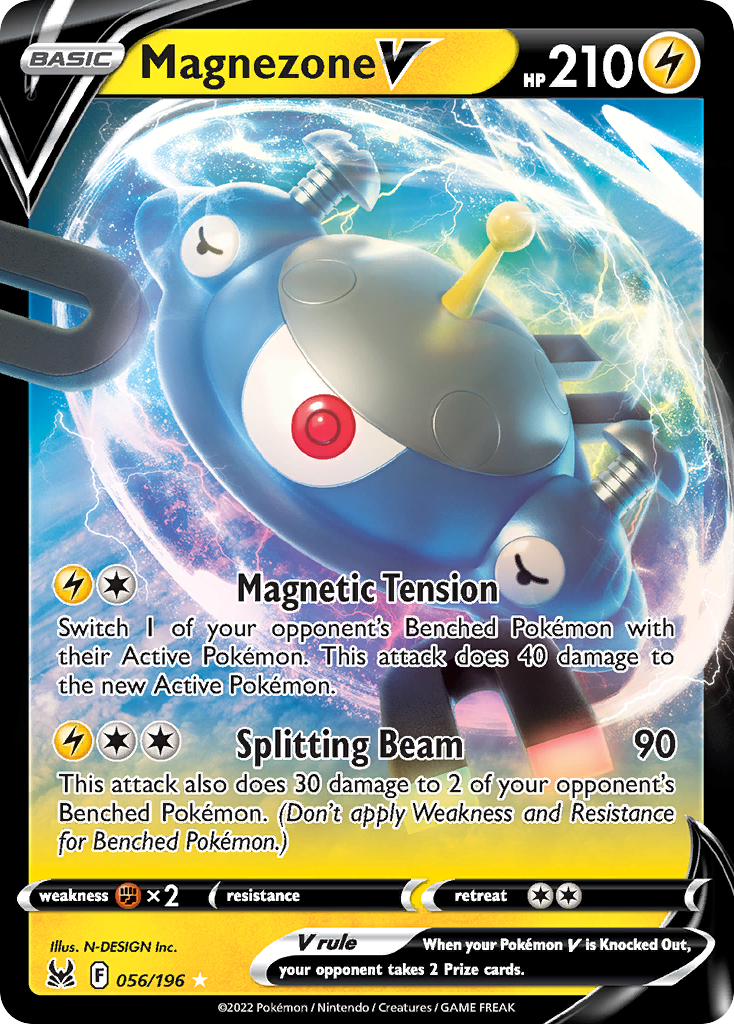 Magnezone V 56/196 Lost Origin English Pokémon card