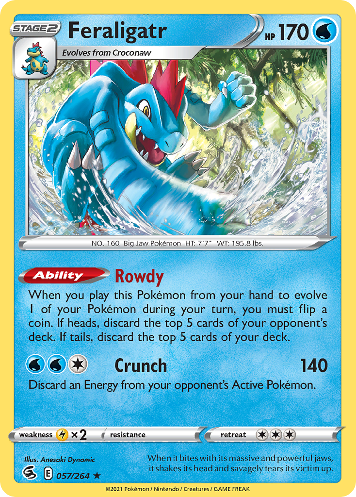 Feraligatr 57/264 Fusion Strike English card