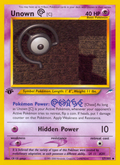 Unown [C] 57/105 Neo Destiny English Pokemon card