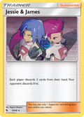Jessie & James 58/68 Hidden Fates English Pokémon card