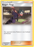 Koga's Trap 59/68 Hidden Fates English Pokémon card