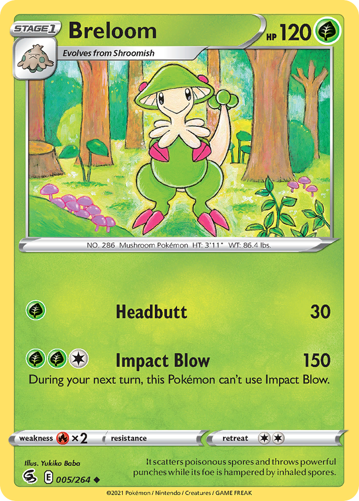 Breloom 5/264 Fusion Strike English Pokémon card