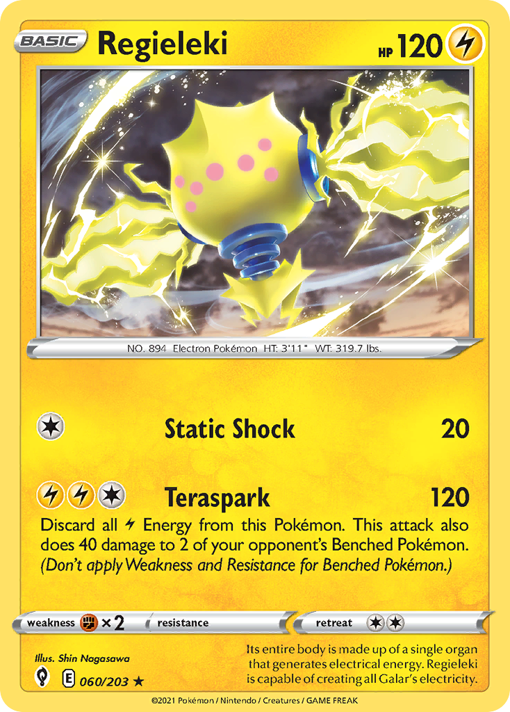 Regieleki 60/203 Evolving Skies English Pokemon card