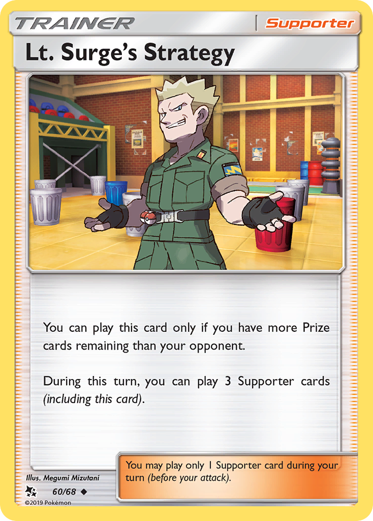 Lt. Surge's Strategy 60/68 Hidden Fates English Pokémon card