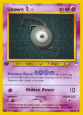 Unown [Z] 60/105 Neo Destiny English Pokemon card