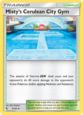 Misty's Cerulean City Gym 61/68 Hidden Fates English Pokémon card