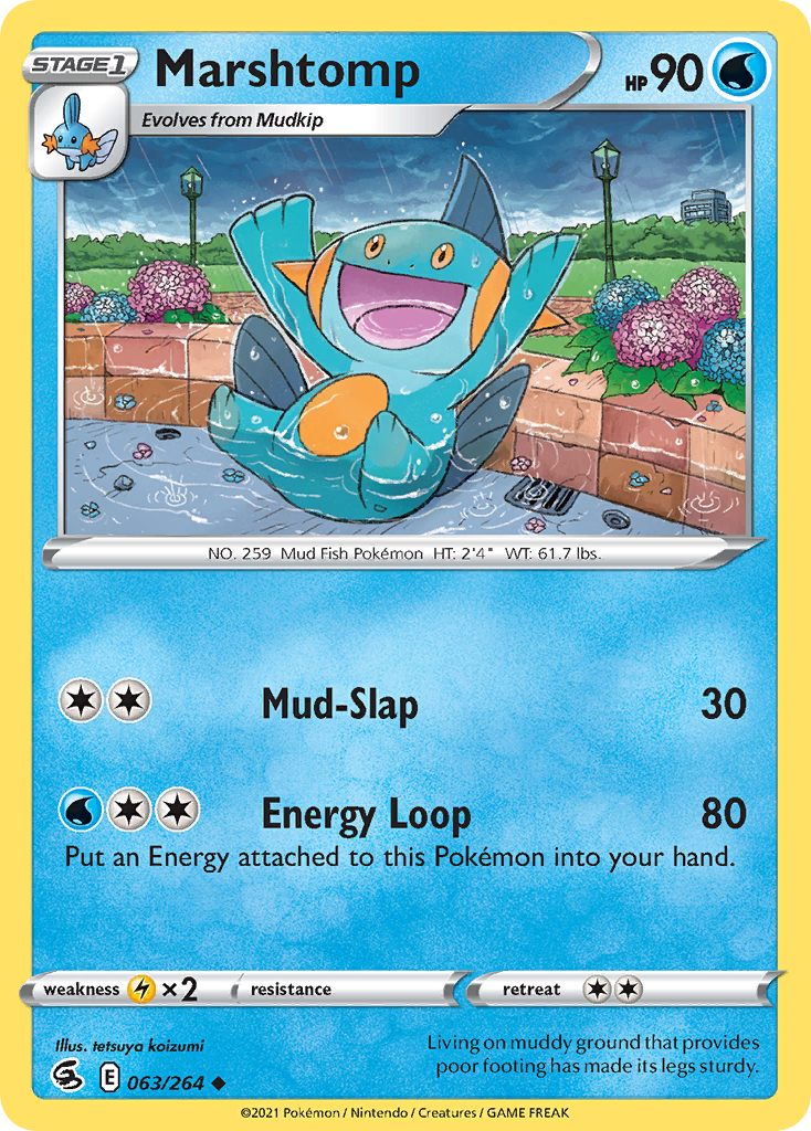 Marshtomp 63/264 Fusion Strike English card