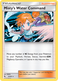 Misty's Water Command 63/68 Hidden Fates English Pokémon card