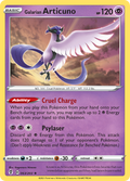 Galarian Articuno 63/203 Evolving Skies English Pokemon card