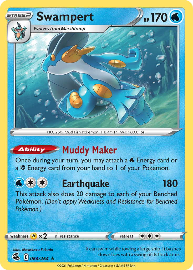 Swampert 64/264 Fusion Strike English card