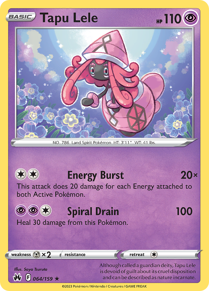 Tapu Lele 64/159 Crown Zenith English card