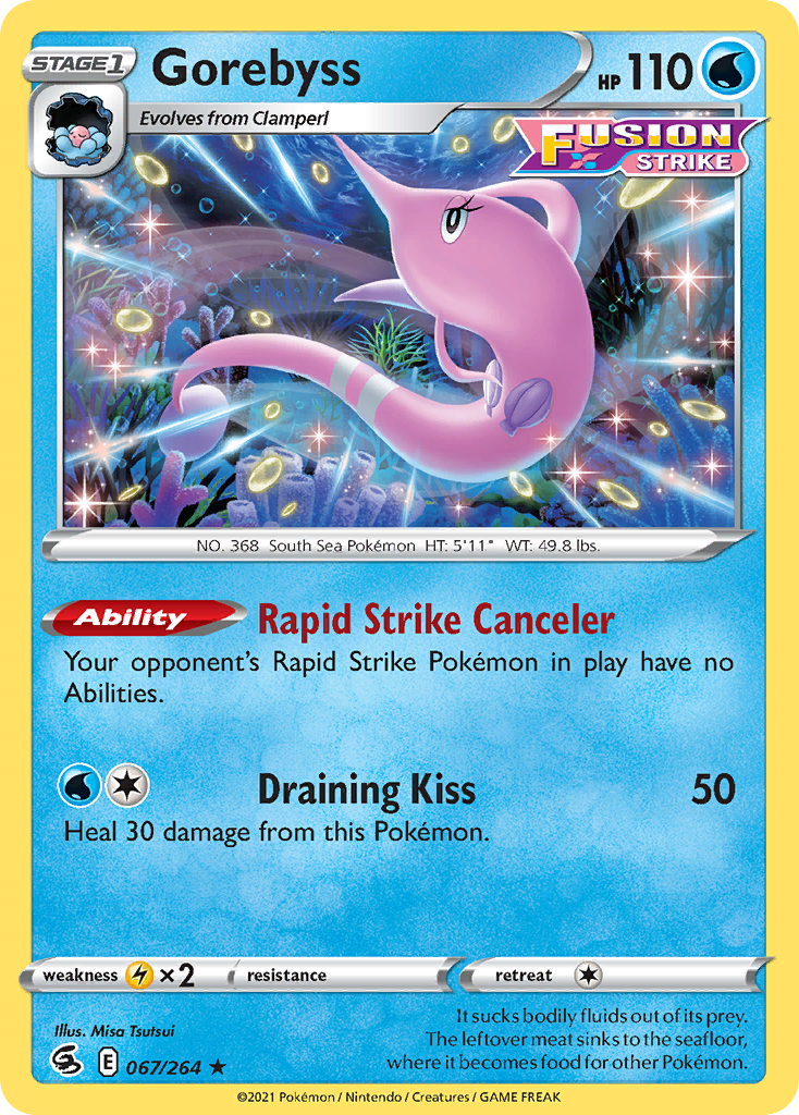 Gorebyss 67/264 Fusion Strike English card