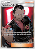 Giovanni's Exile 67/68 Hidden Fates English Pokémon card
