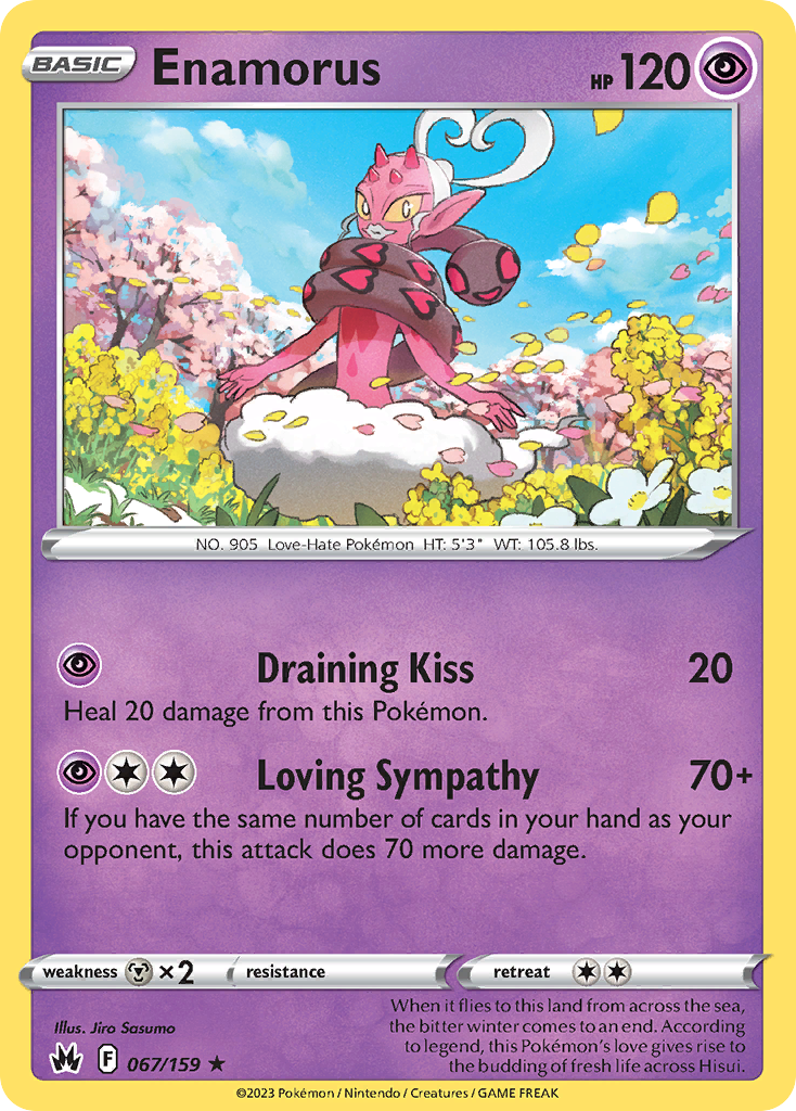 Enamorus 67/159 Crown Zenith English Pokémon card