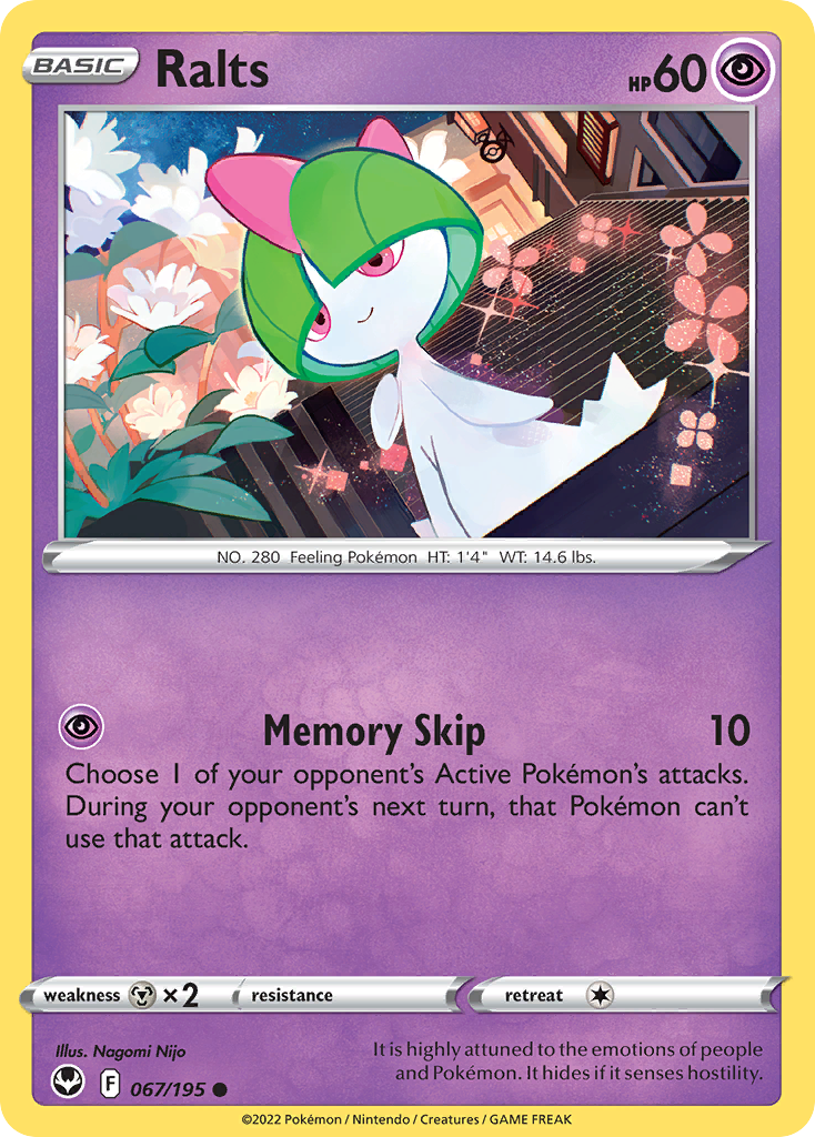 Ralts 67/195 Silver Tempest English card