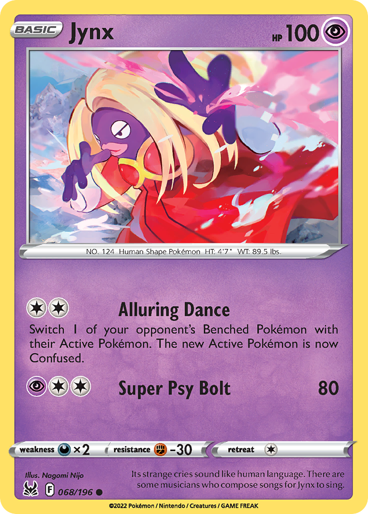 Jynx 68/196 Lost Origin English card