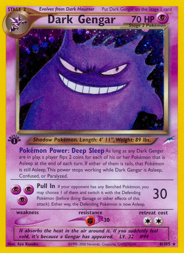 Dark Gengar 6/105 Neo Destiny English Pokemon card