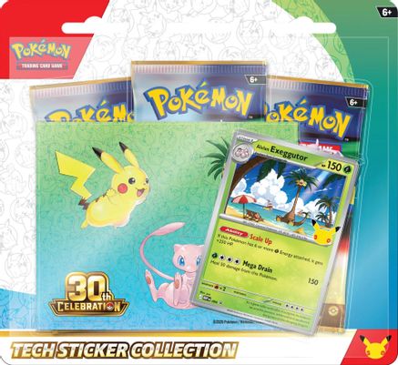 Pokémon TCG: 30th Celebration Tech Sticker Collection – Alolan Exeggutor