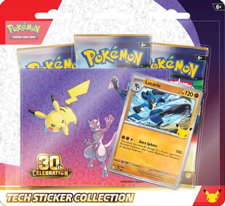 Pokémon TCG: 30th Celebration Tech Sticker Collection – Lucario