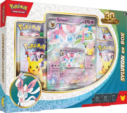 Pokémon TCG: 30th Celebration Pokémon ex Box – Sylveon ex