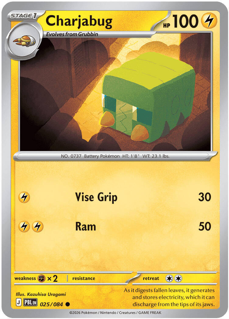Charjabug 25/84 Pitch Black English Pokémon card