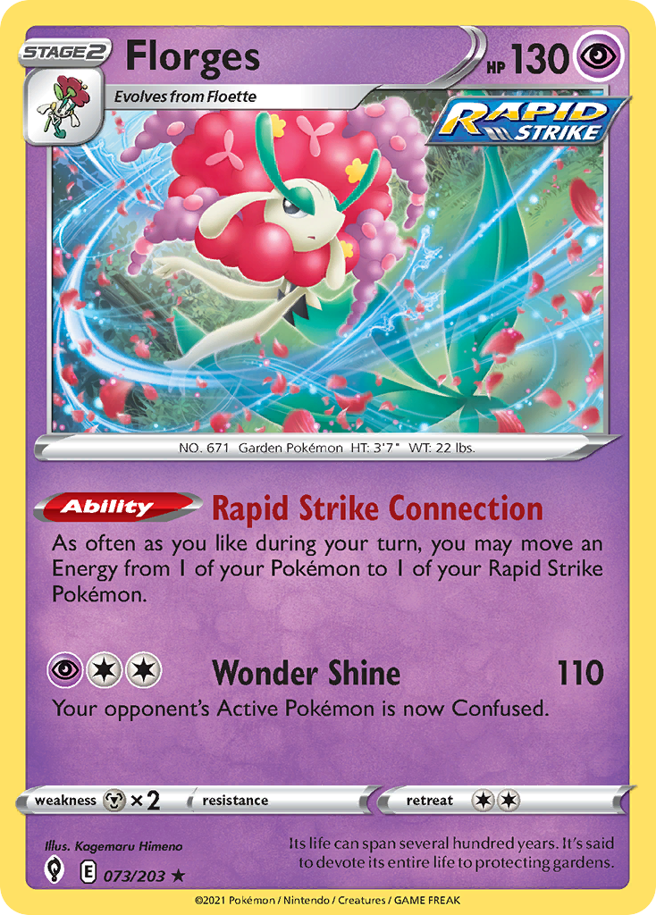 Florges 73/203 Evolving Skies English Pokemon card