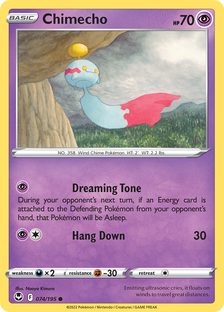 Chimecho 74/195 Silver Tempest English Pokémon card