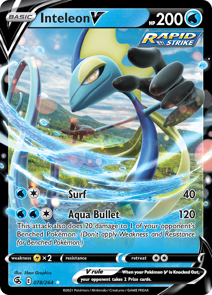 Inteleon V 78/264 Fusion Strike English card