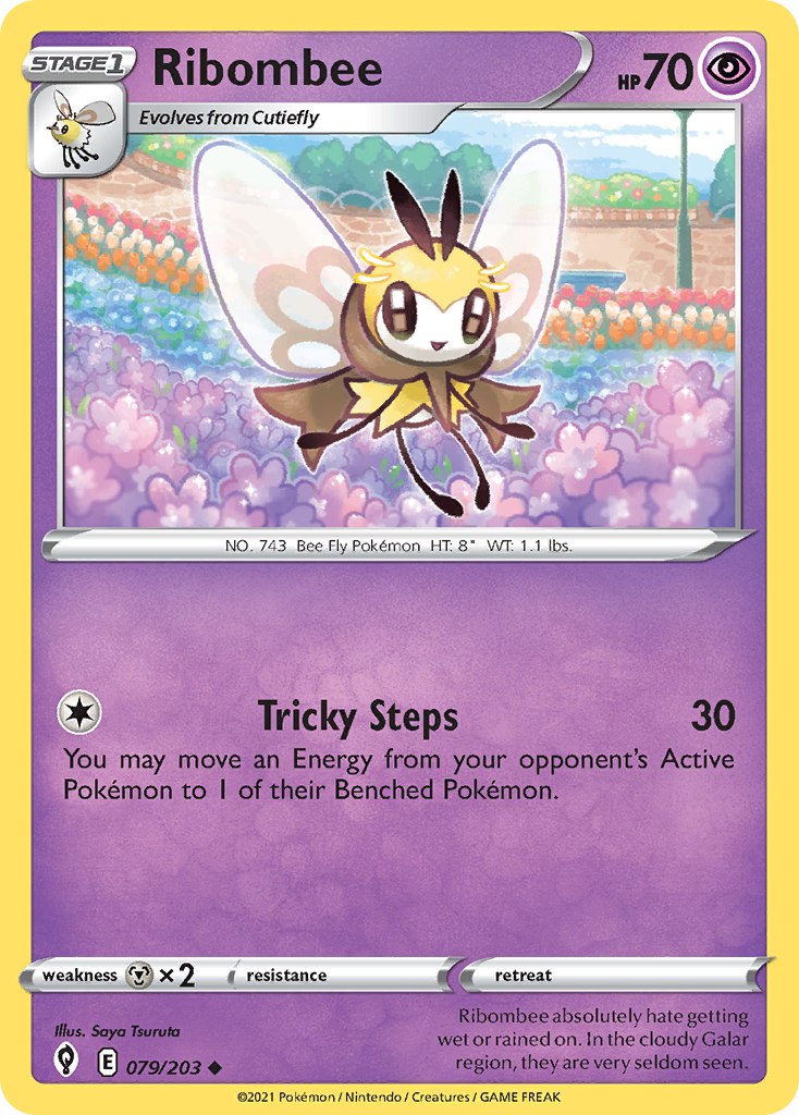 Ribombee 79/203 Evolving Skies English Pokemon card